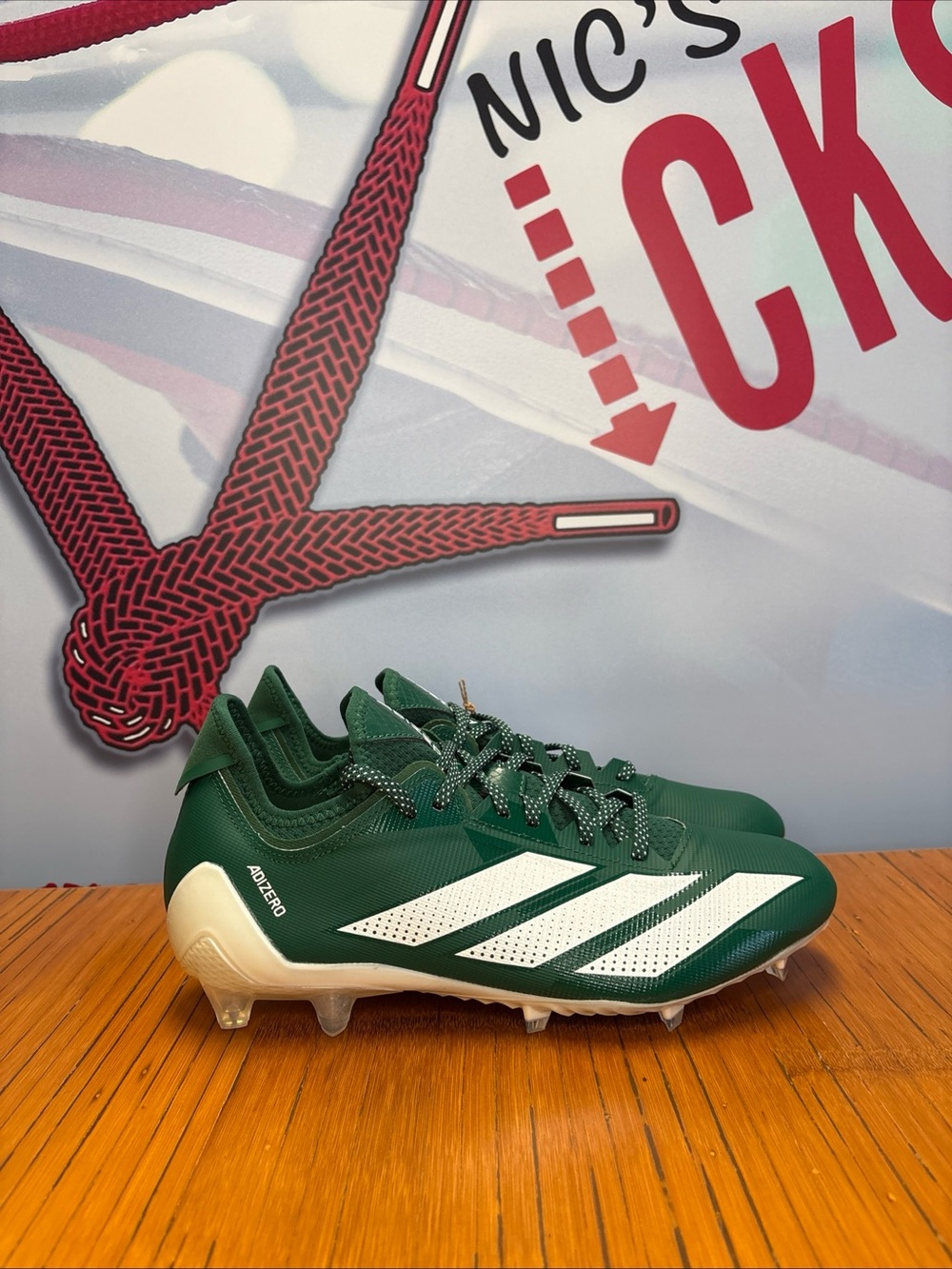 Adidas Adizero Electric .1 Football Cleats Green White (IF1916) Men’s Size 10.5